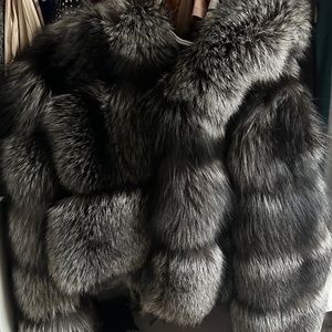 ISTYLEDBYSONIA FOX FUR BOMBER JACKET